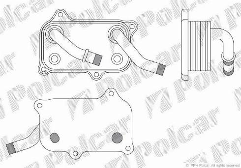 Polcar 5015L8-3 - Масляный радиатор, двигательное масло autodnr.net