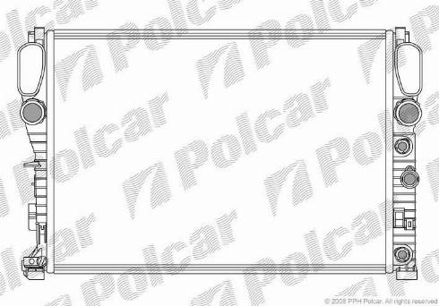 Polcar 5016082X - Радиатор, охлаждение двигателя avtokuzovplus.com.ua