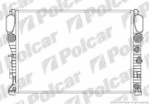 Polcar 501608-2 - Радиатор, охлаждение двигателя avtokuzovplus.com.ua