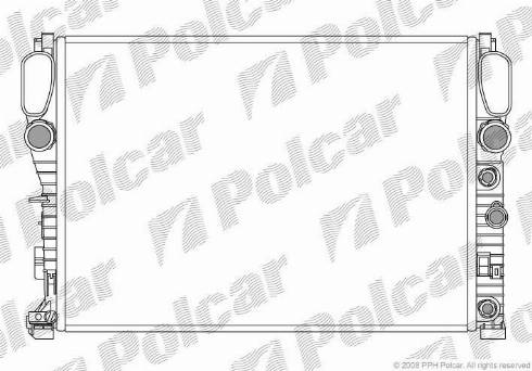 Polcar 5016083X - Радиатор, охлаждение двигателя avtokuzovplus.com.ua