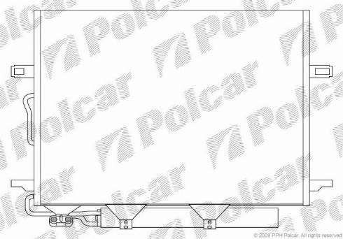 Polcar 5016K81X - Конденсатор, кондиціонер autocars.com.ua
