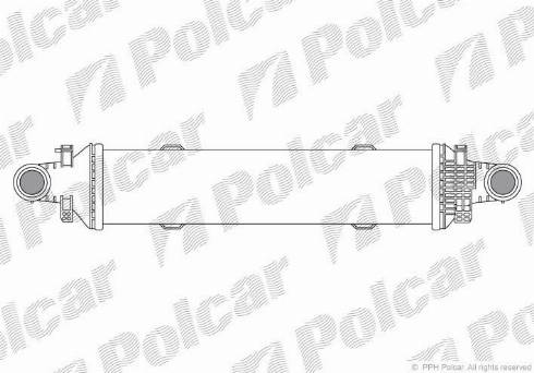 Polcar 5018J82X - Интеркулер, теплообменник турбины avtokuzovplus.com.ua