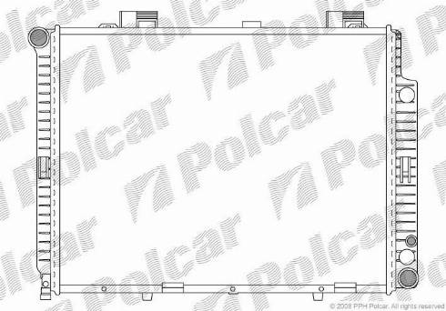 Polcar 502108-1 - Радиатор, охлаждение двигателя autodnr.net