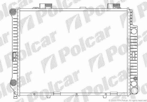 Polcar 502108-2 - Радіатор, охолодження двигуна autocars.com.ua