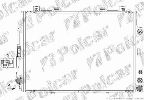 Polcar 5024086X - Радіатор, охолодження двигуна autocars.com.ua