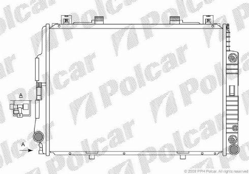 Polcar 502408-6 - Радіатор, охолодження двигуна autocars.com.ua