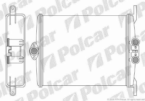 Polcar 5024N81X - Теплообмінник, опалення салону autocars.com.ua