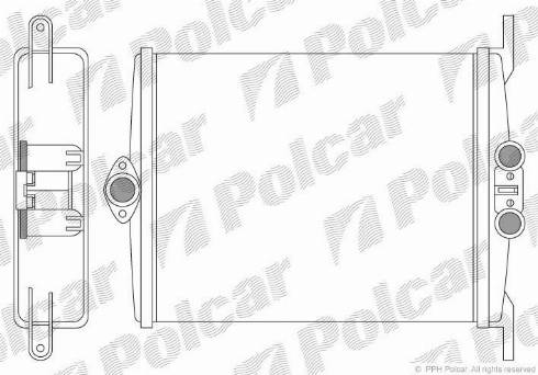 Polcar 5024N8-1 - Теплообмінник, опалення салону autocars.com.ua