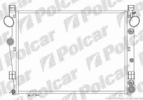 Polcar 5025081X - Радиатор, охлаждение двигателя avtokuzovplus.com.ua