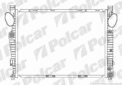 Polcar 502508-4 - Радиатор, охлаждение двигателя avtokuzovplus.com.ua