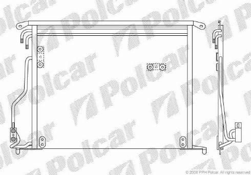 Polcar 5025K8C1 - Конденсатор кондиционера avtokuzovplus.com.ua