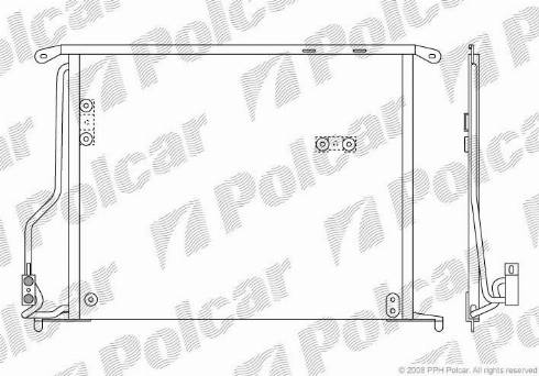 Polcar 5025K8C2 - Конденсатор кондиционера avtokuzovplus.com.ua