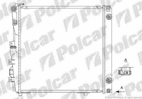 Polcar 502608-1 - Радиатор, охлаждение двигателя avtokuzovplus.com.ua