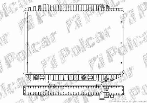Polcar 502608-4 - Радіатор, охолодження двигуна autocars.com.ua