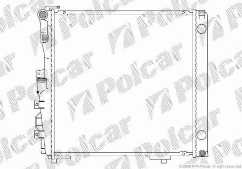 Polcar 502608-5 - Радиатор, охлаждение двигателя avtokuzovplus.com.ua