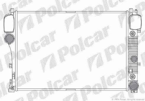 Polcar 503108-1 - Радиатор, охлаждение двигателя avtokuzovplus.com.ua