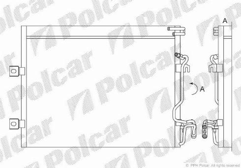 Polcar 5031K82X - Конденсатор кондиционера avtokuzovplus.com.ua