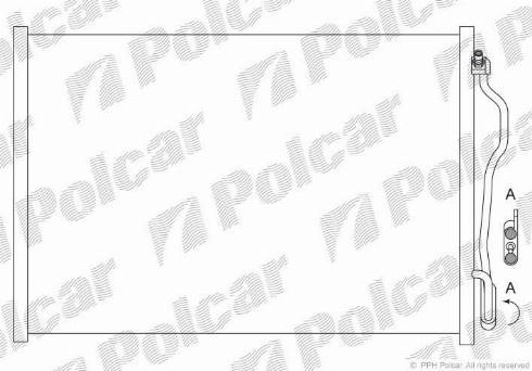 Polcar 5031K8C1 - Конденсатор кондиционера avtokuzovplus.com.ua