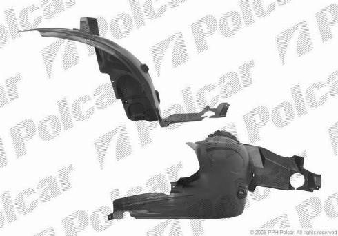 Polcar 5035FL-2 - Підкрилок лівий autocars.com.ua