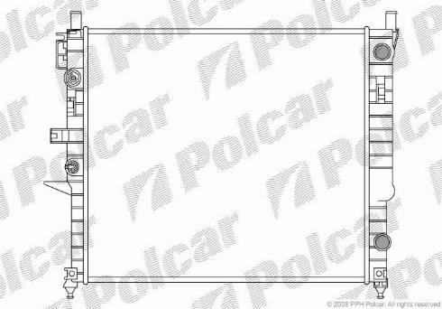 Polcar 504408-2 - Радиатор, охлаждение двигателя avtokuzovplus.com.ua