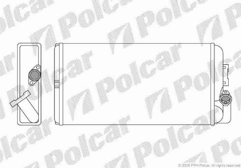 Polcar 5053N8-1 - Теплообмінник, опалення салону autocars.com.ua
