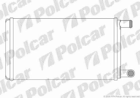 Polcar 5061N8-1 - Теплообмінник, опалення салону autocars.com.ua