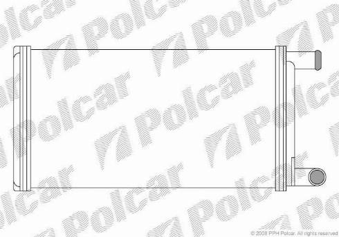 Polcar 5061N8-2 - Теплообменник, отопление салона autodnr.net