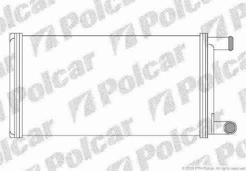 Polcar 5061N8-2 - Теплообмінник, опалення салону autocars.com.ua