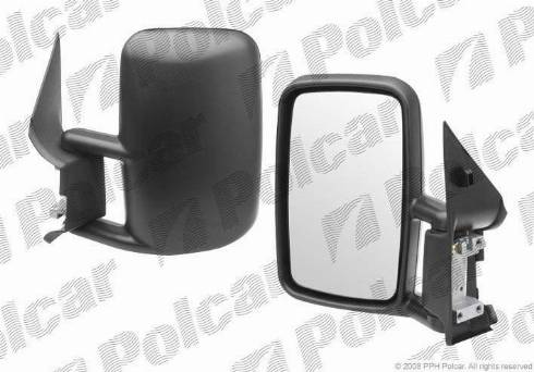 Polcar 506251-M - Зовнішнє дзеркало, кабіна водія autocars.com.ua