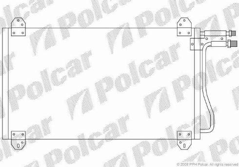 Polcar 5062K8C1 - Конденсатор, кондиціонер autocars.com.ua