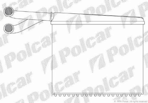 Polcar 5062N8-2 - Теплообмінник, опалення салону autocars.com.ua