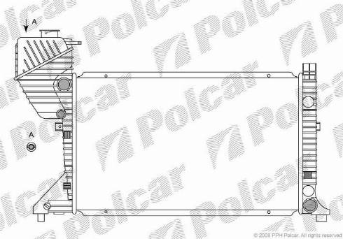 Polcar 506308-1 - Радіатор, охолодження двигуна autocars.com.ua