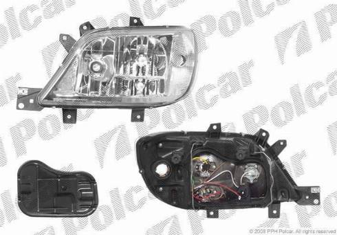 Polcar 5064093E - Основная фара avtokuzovplus.com.ua