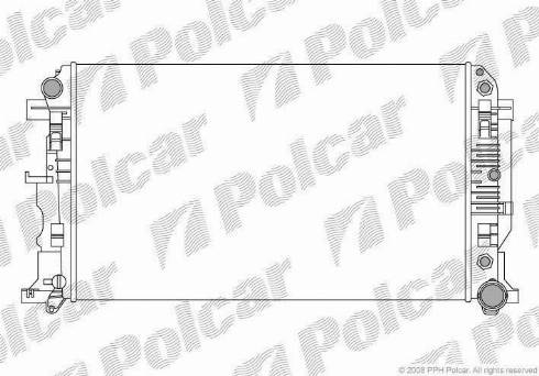 Polcar 5065081X - Радіатор, охолодження двигуна autocars.com.ua