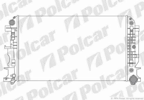 Polcar 506508-2 - Радіатор, охолодження двигуна autocars.com.ua