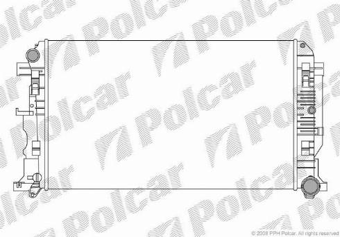 Polcar 5065083X - Радиатор, охлаждение двигателя avtokuzovplus.com.ua