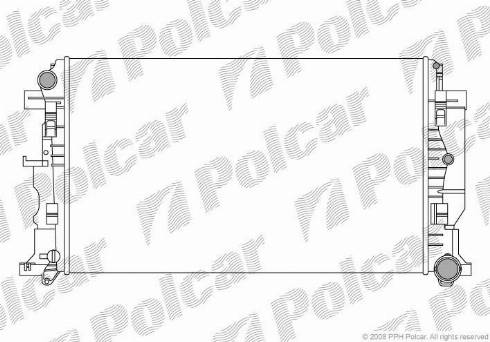 Polcar 5065084X - Радіатор, охолодження двигуна autocars.com.ua