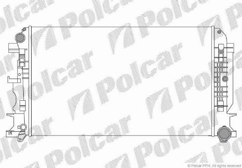 Polcar 506508-4 - Радіатор, охолодження двигуна autocars.com.ua