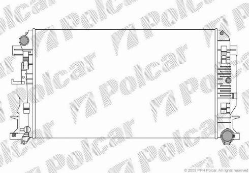 Polcar 5065085X - Радіатор, охолодження двигуна autocars.com.ua