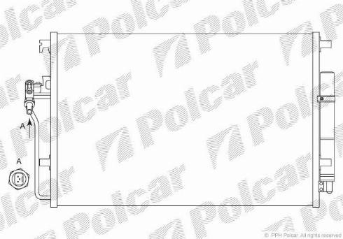 Polcar 5065K81X - Конденсатор, кондиціонер autocars.com.ua