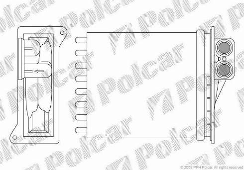 Polcar 5065N82X - Теплообменник, отопление салона autodnr.net
