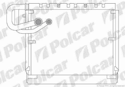 Polcar 5065P81X - Випарник, кондиціонер autocars.com.ua