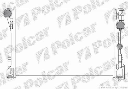 Polcar 507008-1 - Радиатор, охлаждение двигателя avtokuzovplus.com.ua