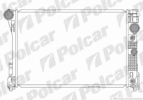 Polcar 507008-2 - Радиатор, охлаждение двигателя avtokuzovplus.com.ua