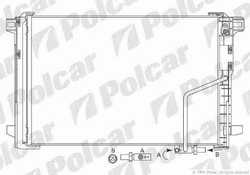 Polcar 5070K81X - Конденсатор кондиционера avtokuzovplus.com.ua