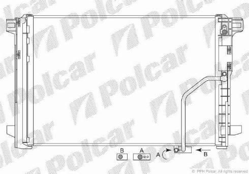Polcar 5070K8C1S - Конденсатор, кондиціонер autocars.com.ua