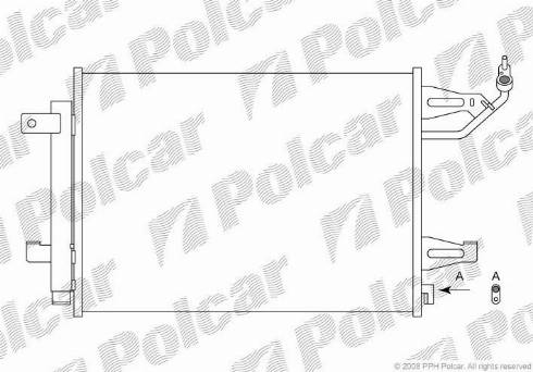 Polcar 5095K82X - Конденсатор, кондиціонер autocars.com.ua
