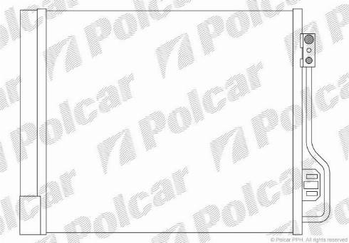 Polcar 5098K81X - Конденсатор кондиционера avtokuzovplus.com.ua