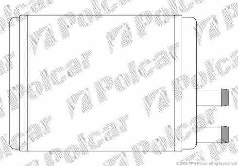 Polcar 5100N8-1 - Теплообмінник, опалення салону autocars.com.ua