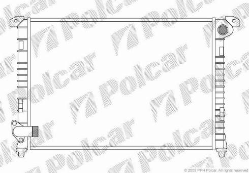 Polcar 510108-1 - Радіатор, охолодження двигуна autocars.com.ua